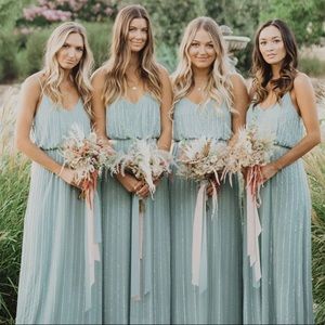 Show Me Your Mumu Bridesmaid Dress silver sage